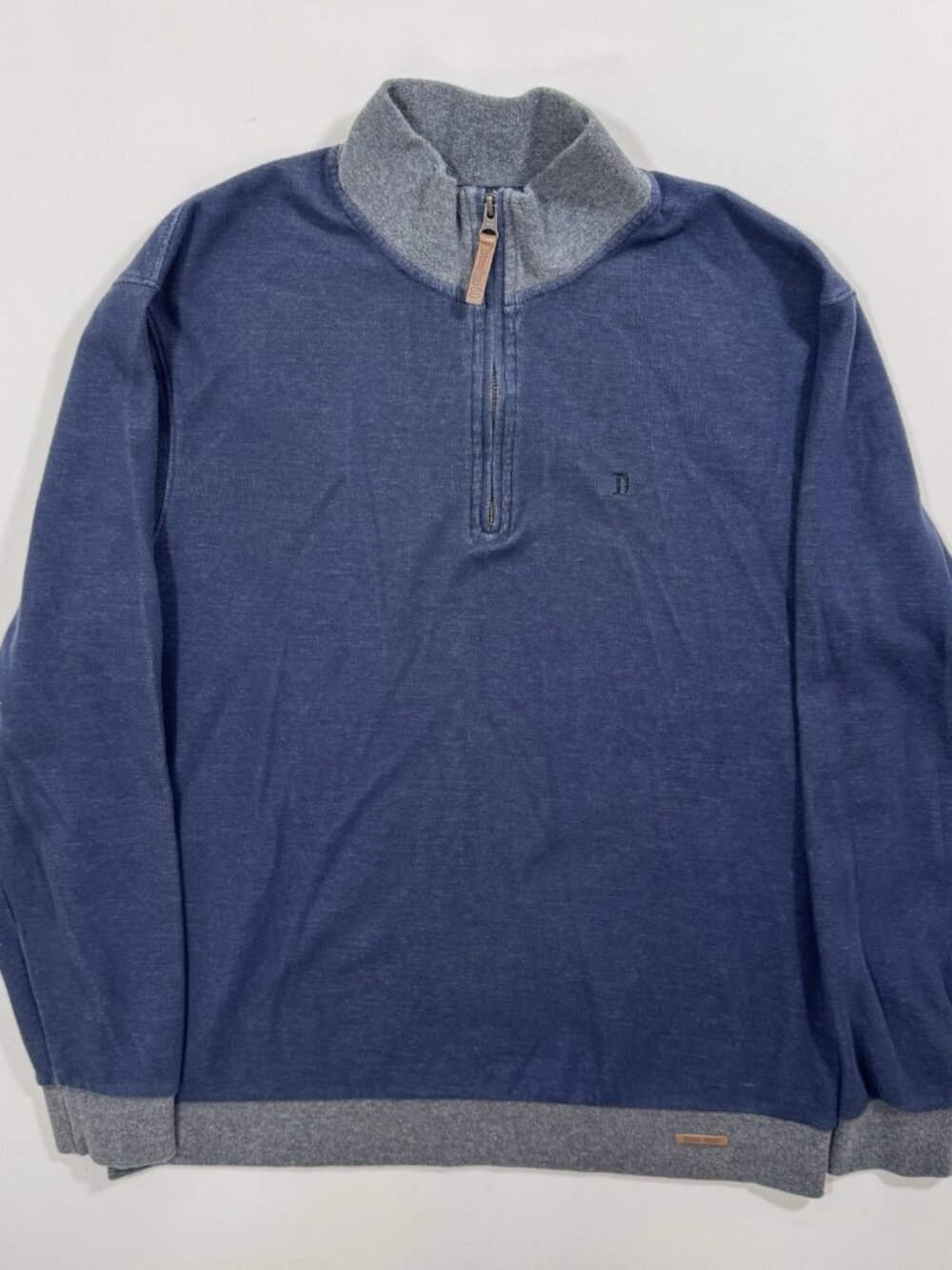 Disney Parks Quarter‎ Zip Pullover Mens L Navy Blue Disneyland 60th Anniversary